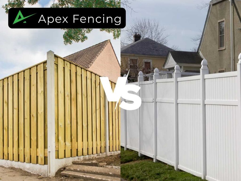 wooden fences or vinyl fences