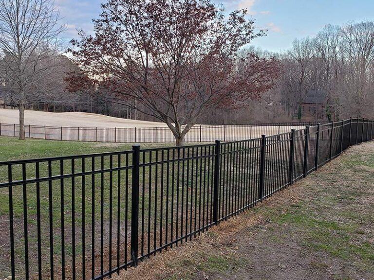 Aluminum Fence Installation in Alamance Hills Subdivision, Burlington, NC