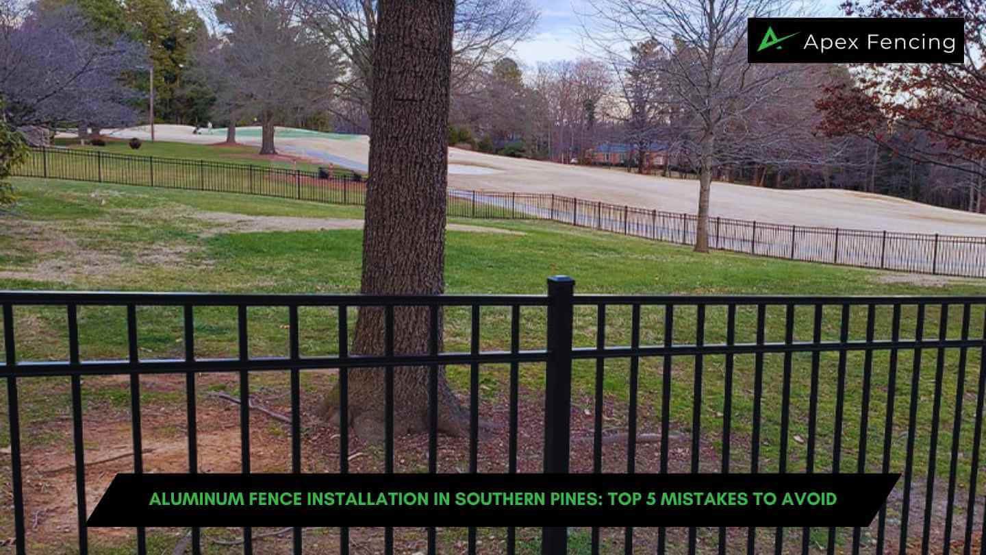 Aluminum Fence Installation in Southern Pines: Top 5 Mistakes to Avoid